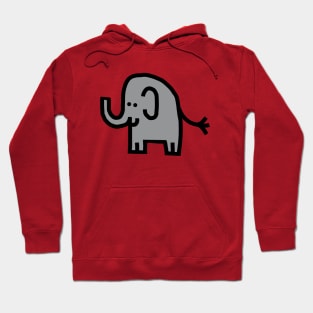 Minimal Animals Ultimate Gray Elephant Self Portrait Hoodie